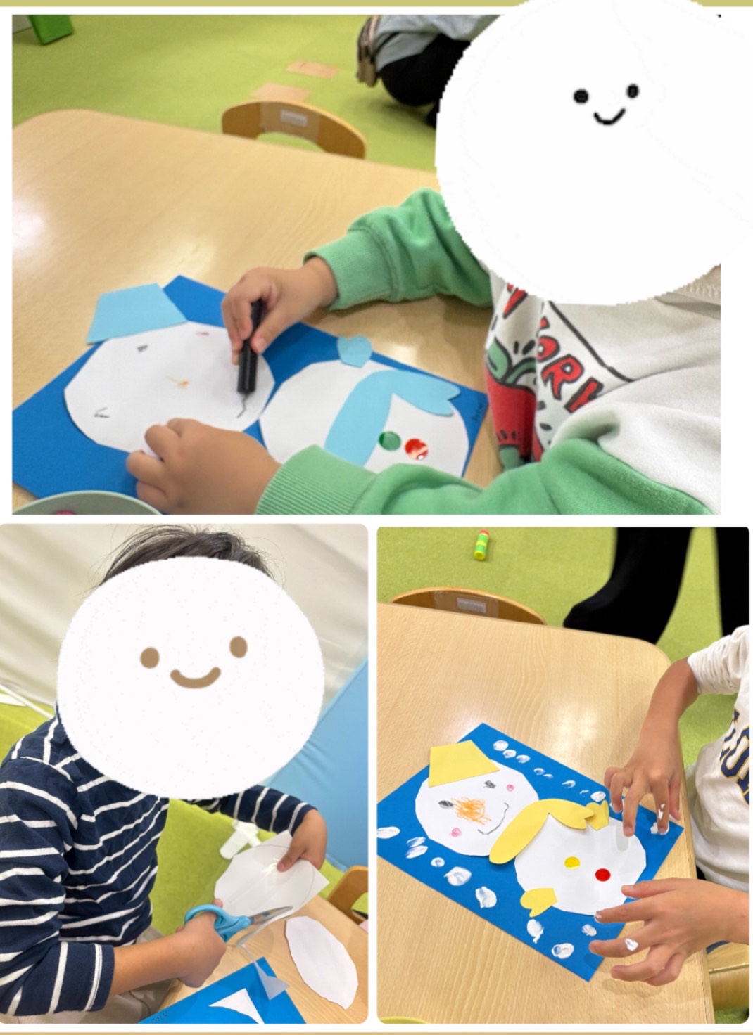 【南堀江】児童発達支援　雪だるま制作⛄