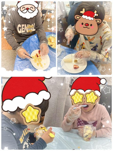 【南堀江】放デイ　クッキング「カップパフェ🍓」