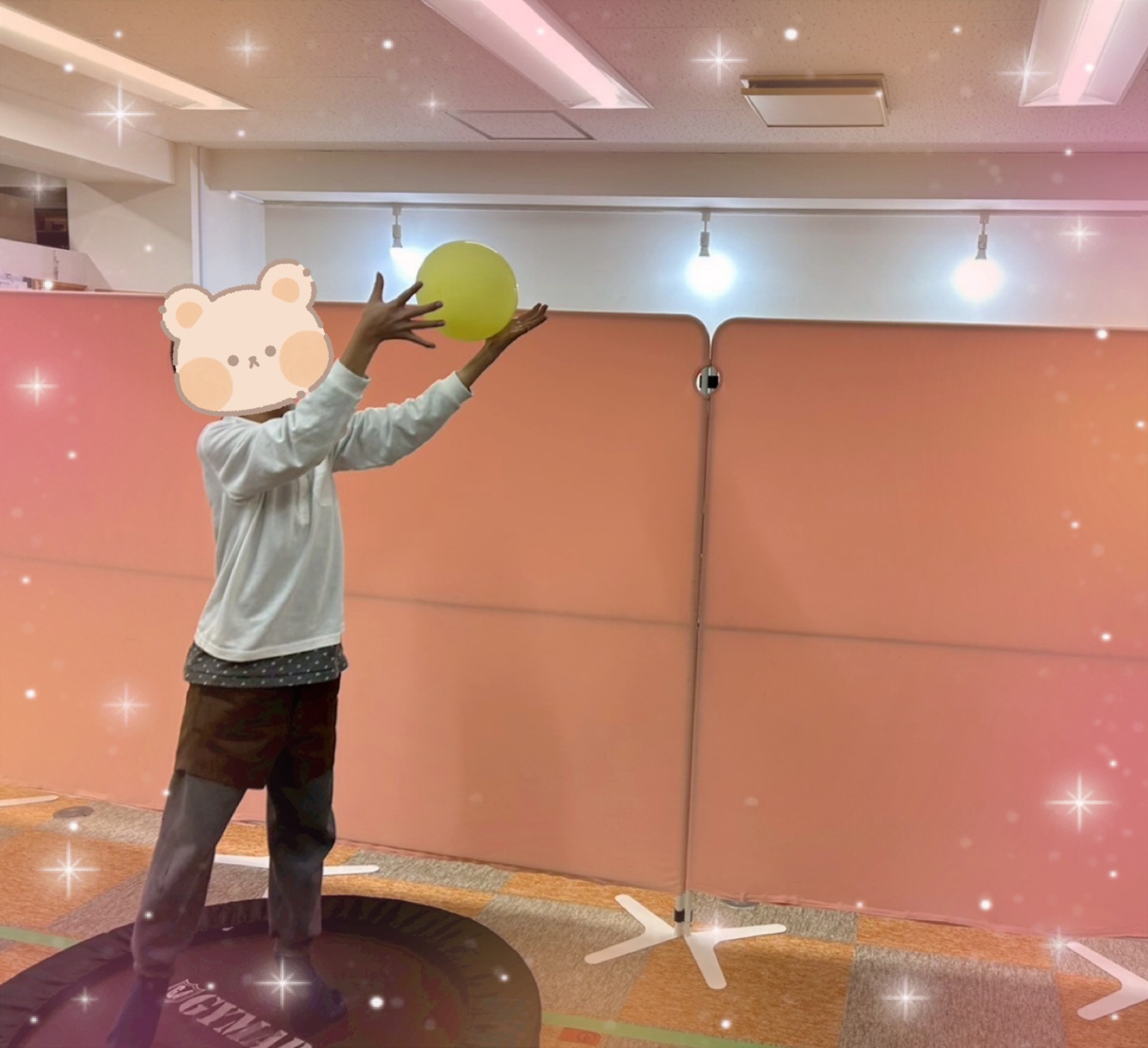 【南堀江】トランポリンでキャッチボール🎈