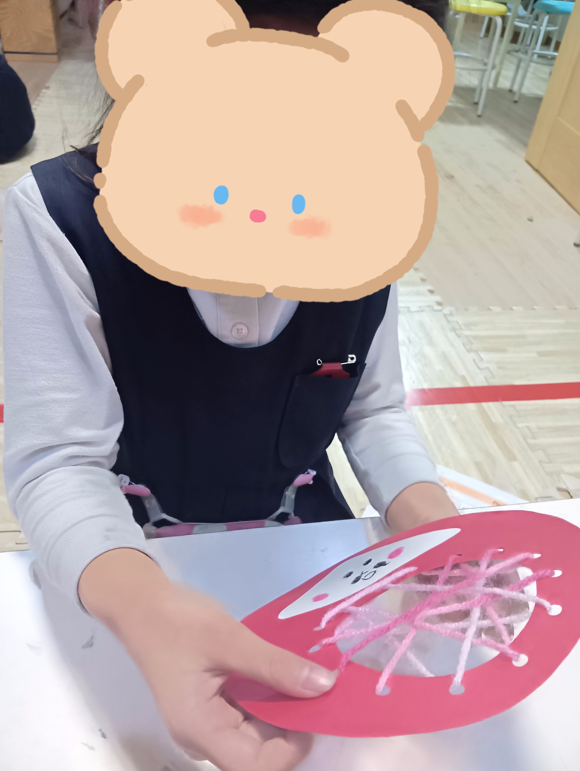 【北堀江】放デイ📖公文　だるま制作
