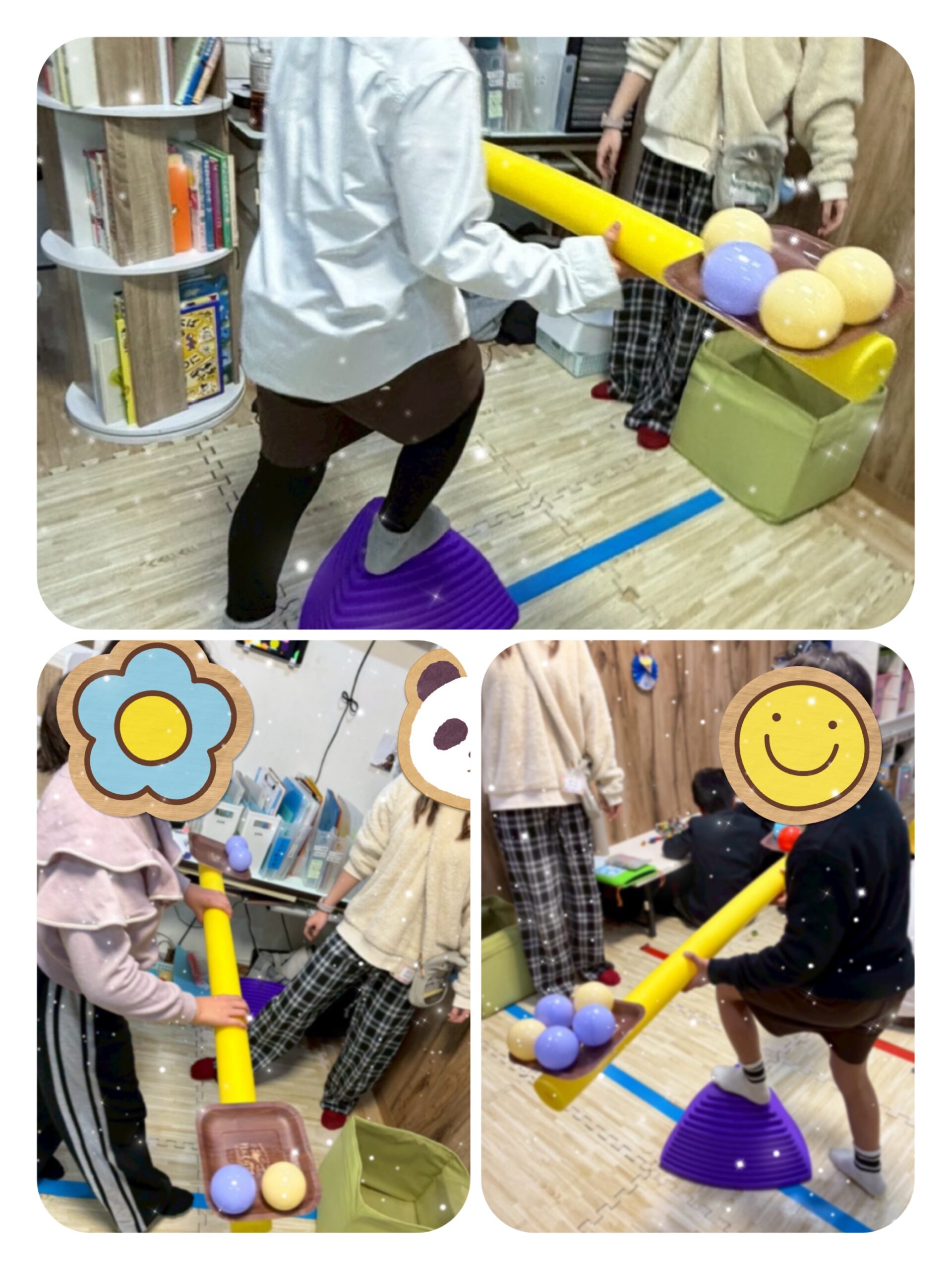 【北堀江】放デイ：公文📖　ボール運び🏐