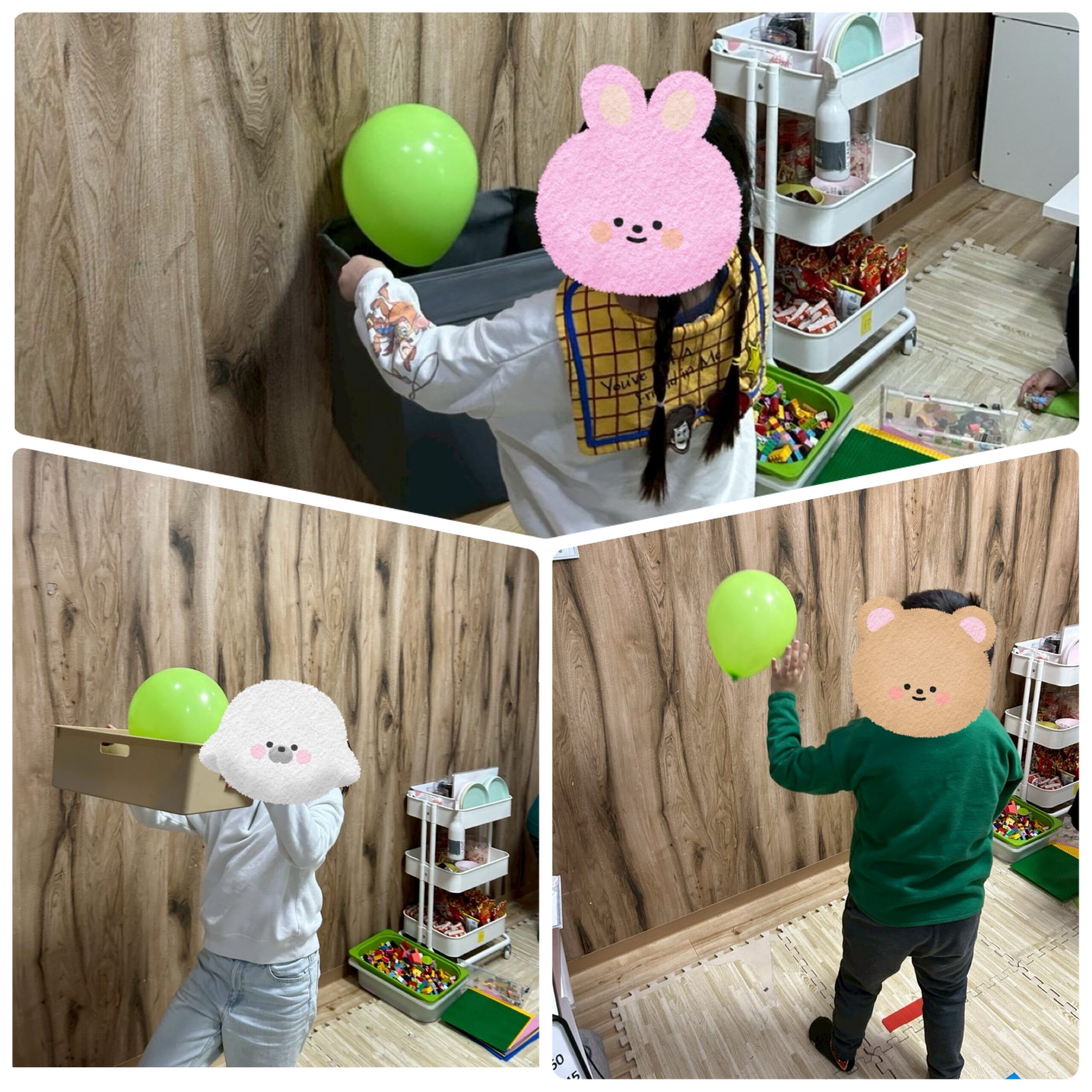 【北堀江】公文📖 風船壁当てゲーム🎈