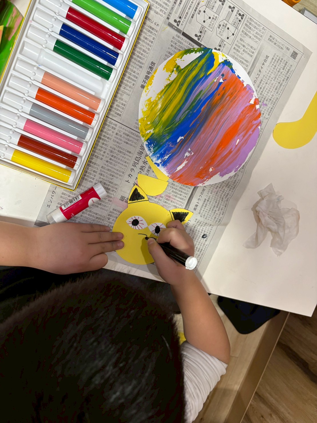 【北堀江】放デイ📖公文　ネコ🐈制作