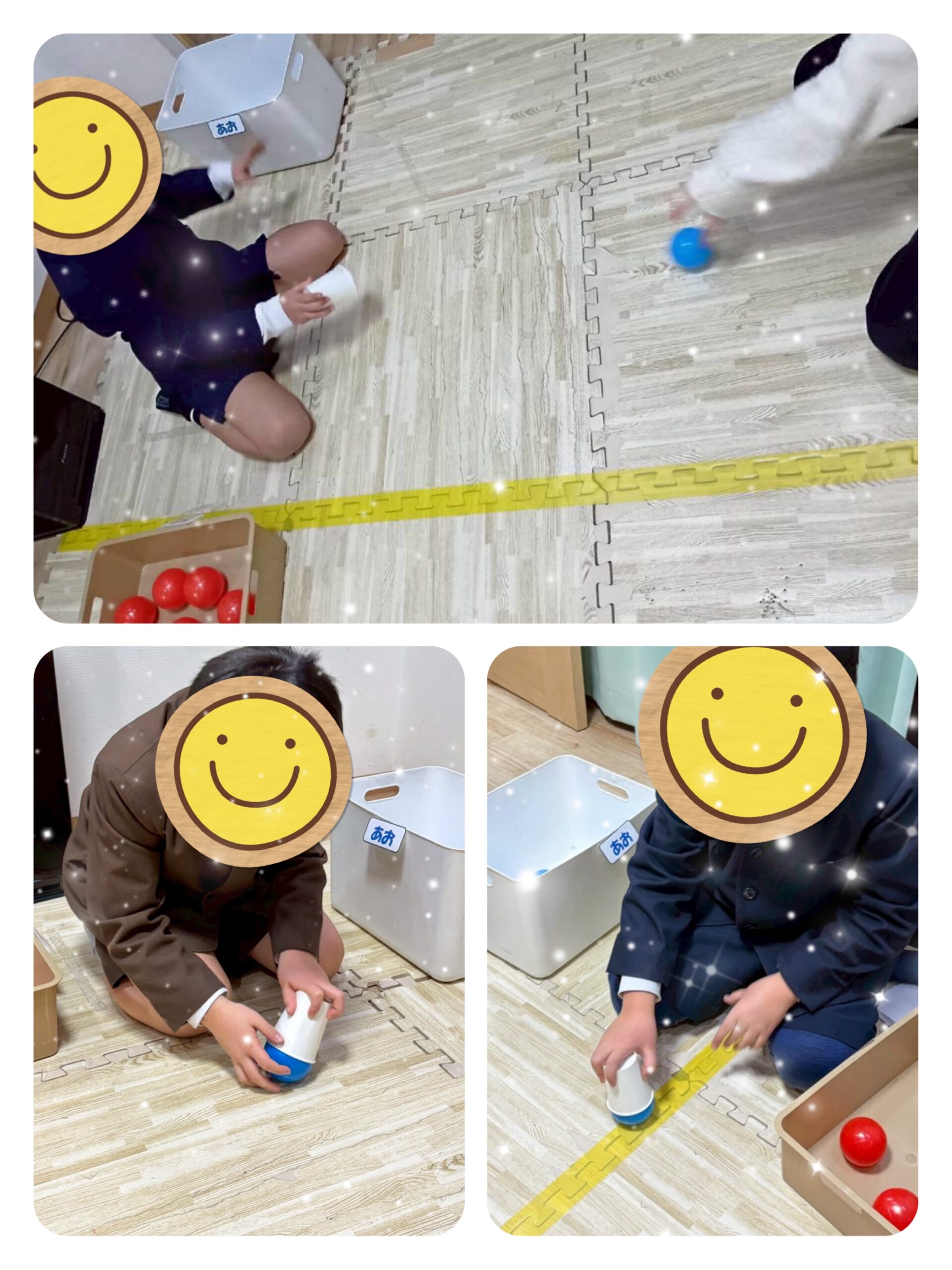 【北堀江】放デイ：公文📖　紙コップでボールキャッチ2🏐