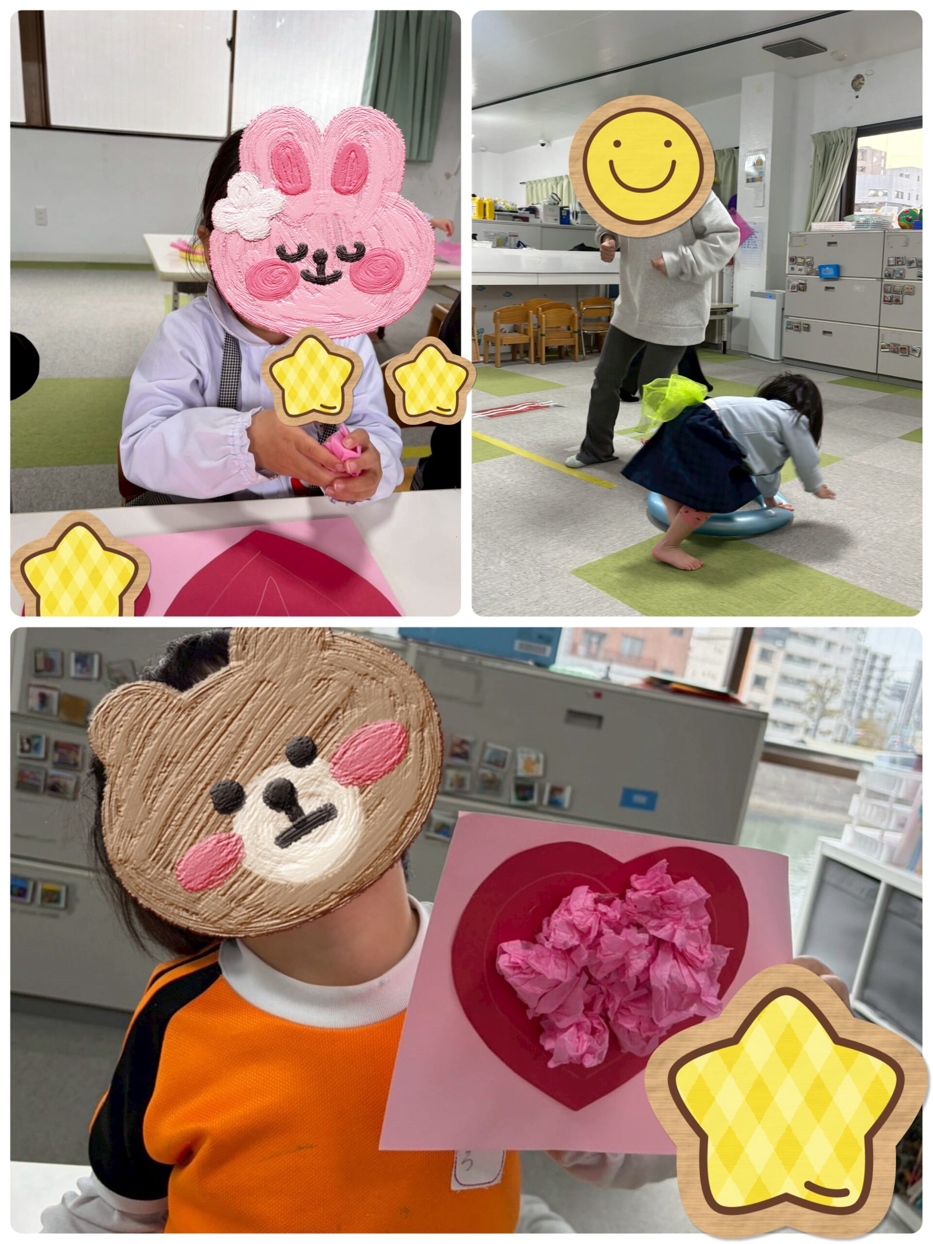 【北堀江】児童発達支援　バレンタイン制作&わっかしっぽとり🍫