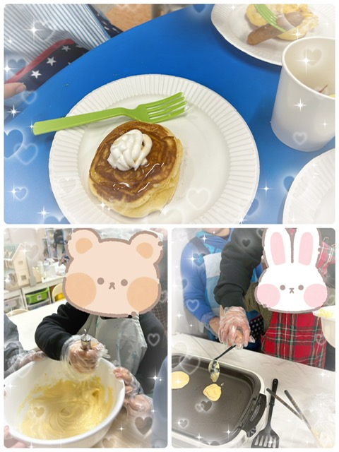 【南堀江】放デイ　クッキング「ホットケーキ作り🥞」