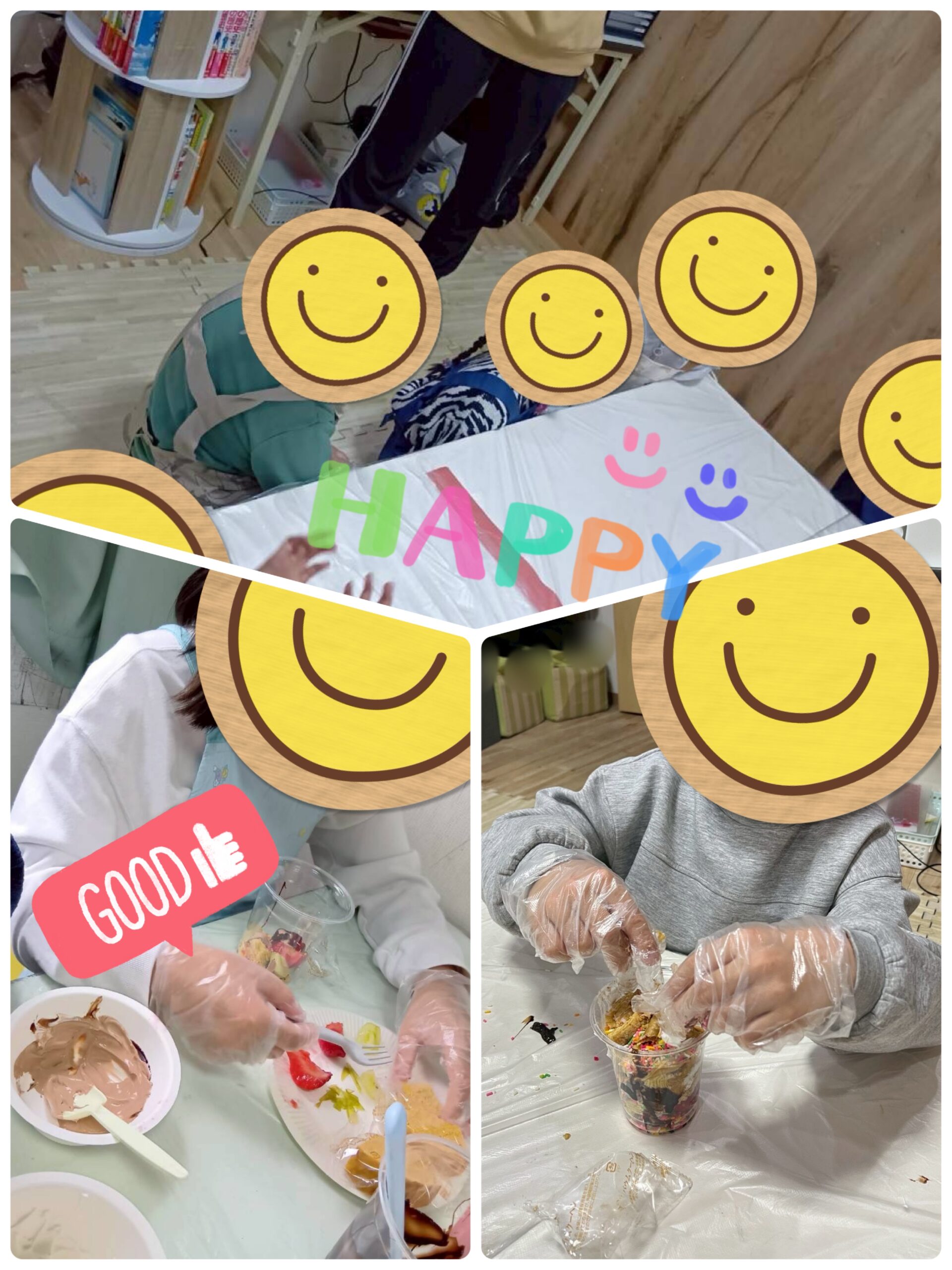 【北堀江】放デイ：公文📖　カップパフェづくり