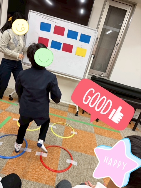 【南堀江】放デイ　運動の日✨赤青黄ジャンプ👣
