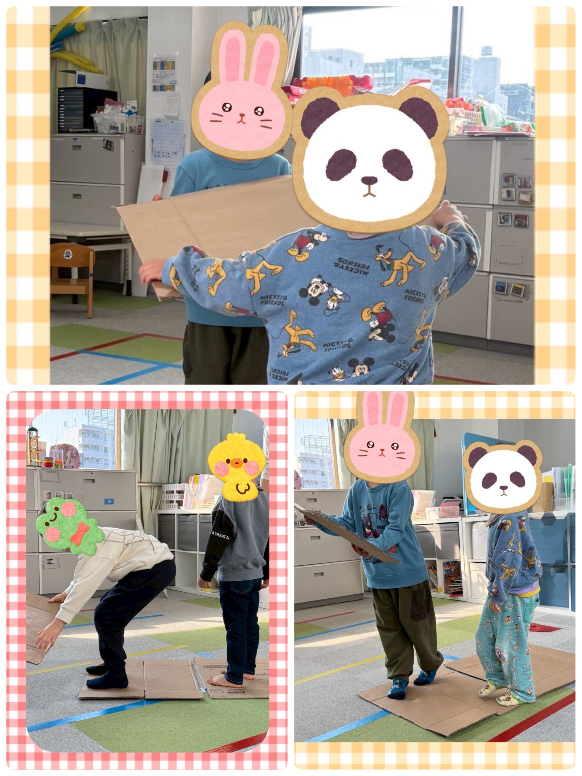 【北堀江】児童発達支援　ダンボールつなぎ