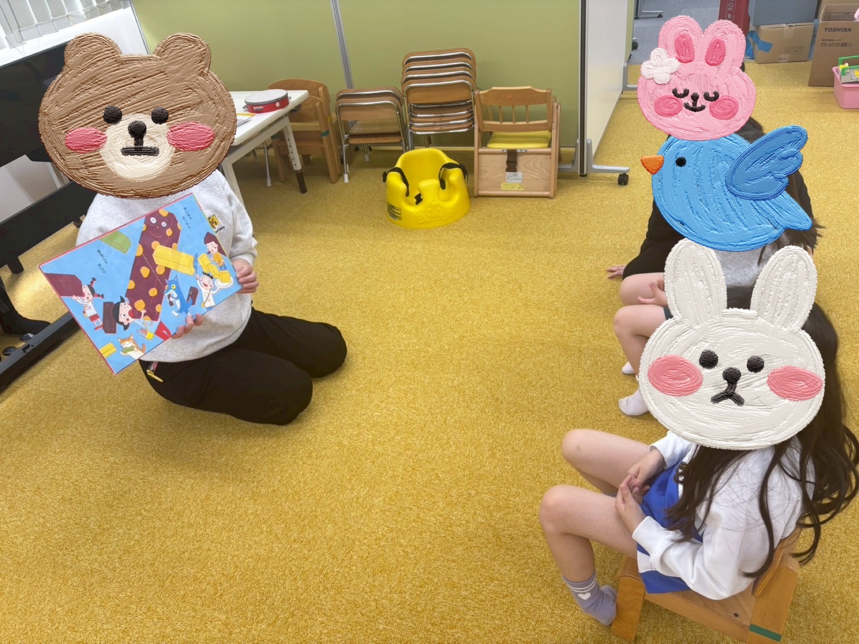 【西長堀】児童発達支援　集団音楽「歌絵本」🎶