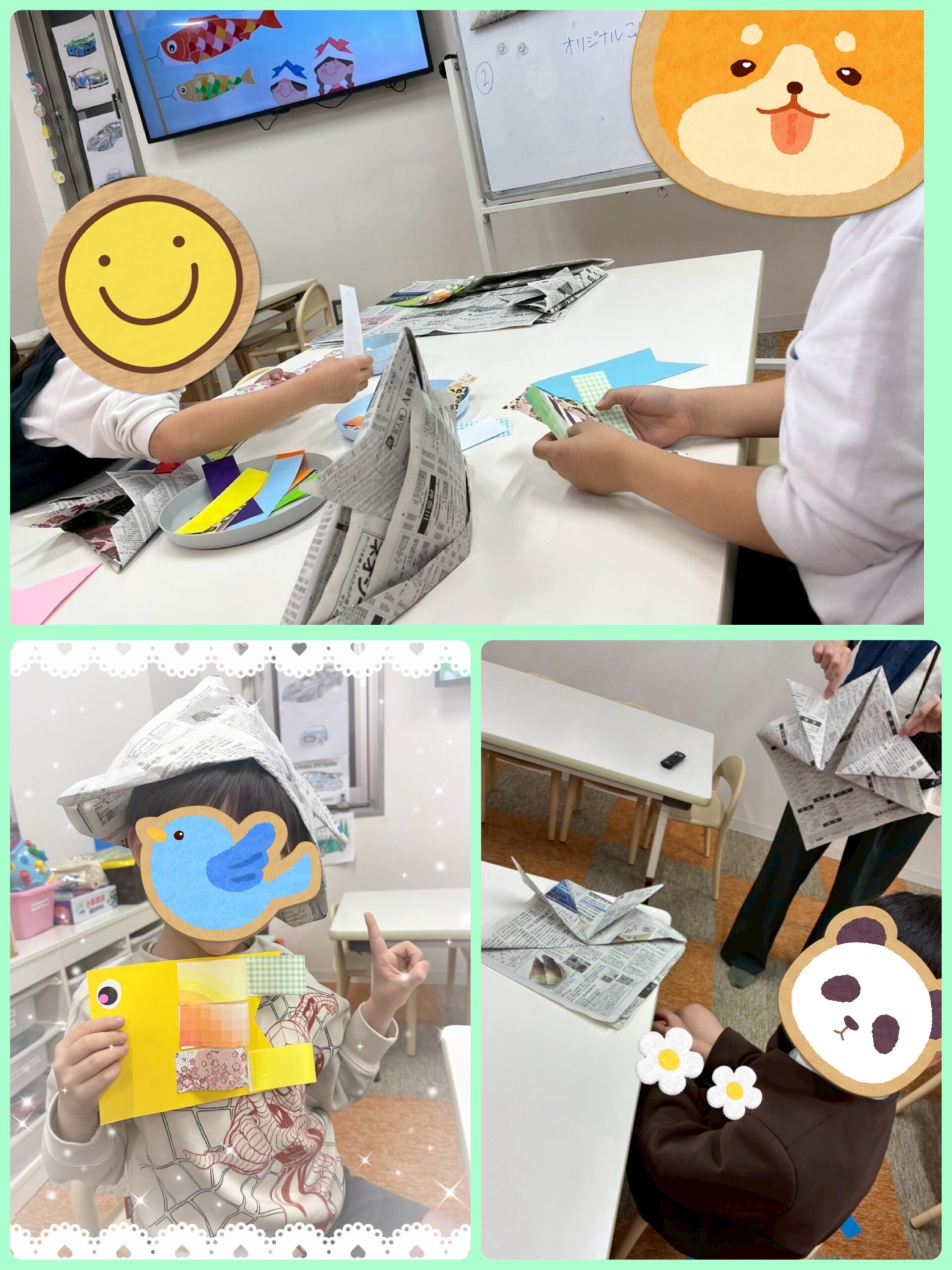 【南堀江】放デイ　こどもの日制作