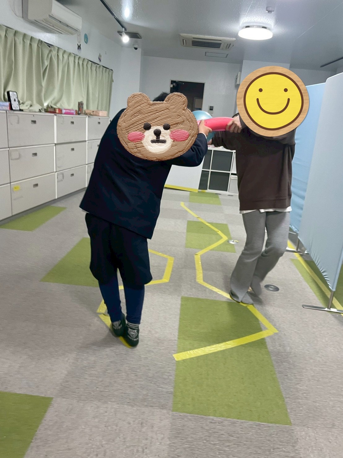 【北堀江】放デイ：公文📖　協力ジグザグ渡り🐹