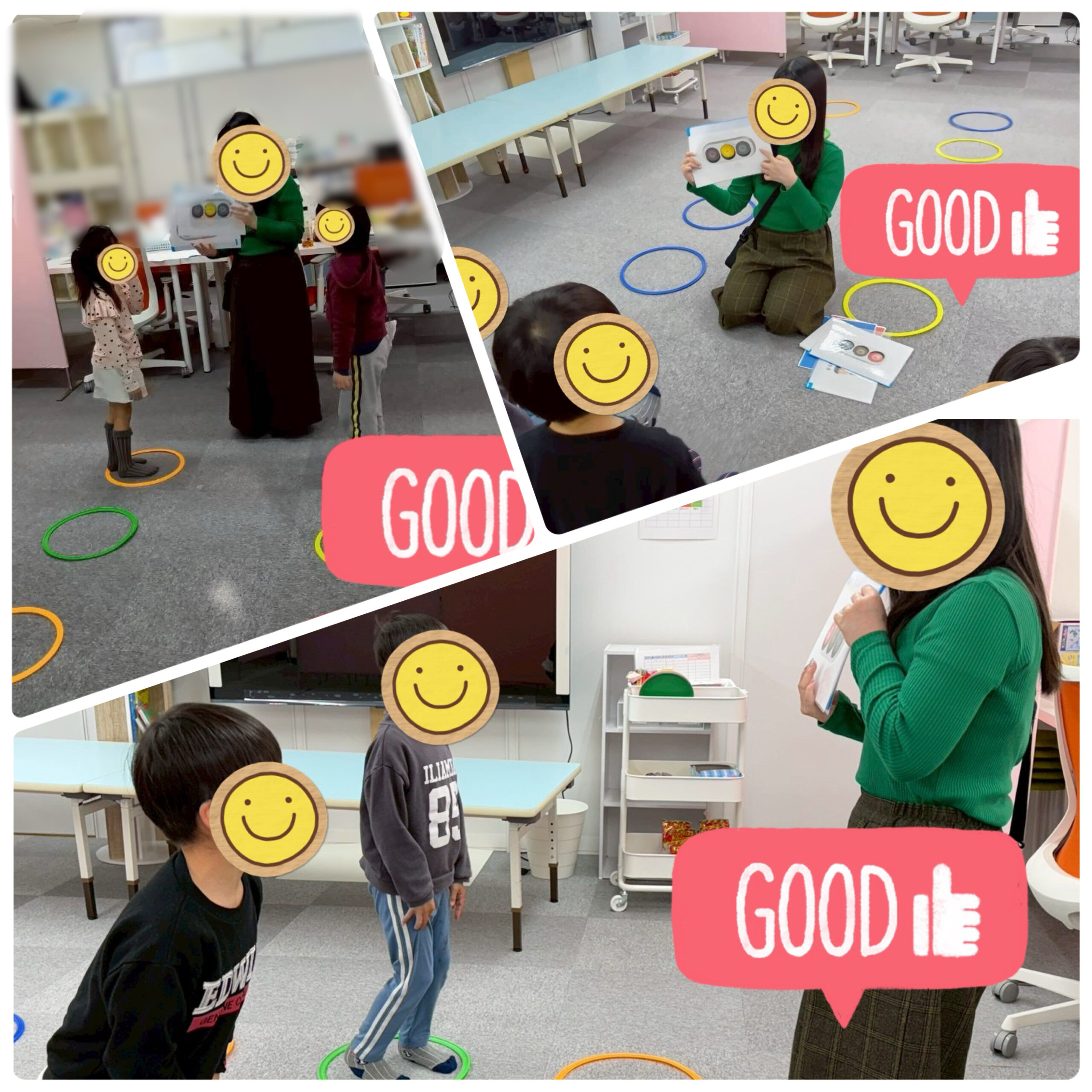 【西長堀】放デイ　公文📓　信号ゲーム🚥