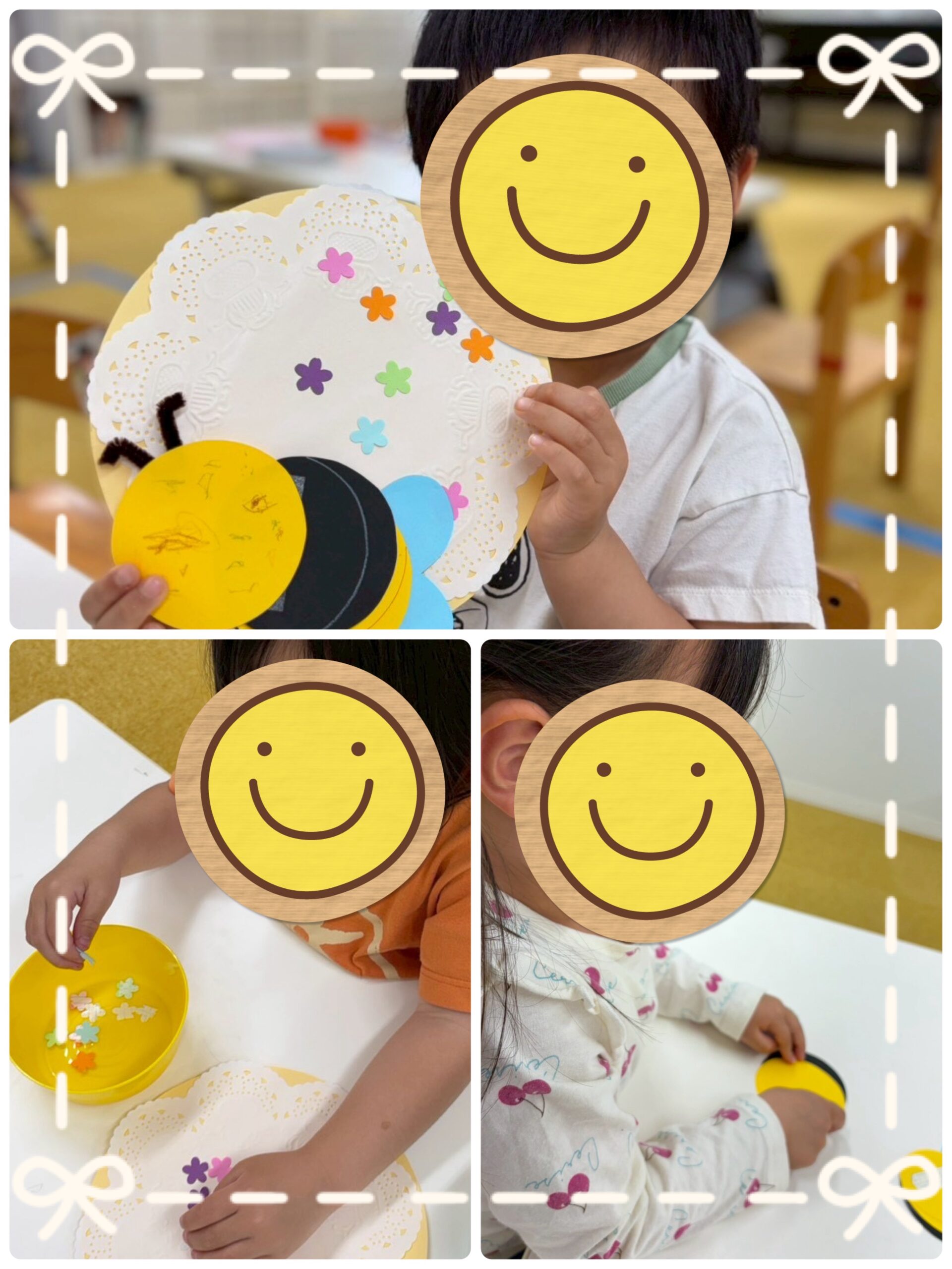 【西長堀】児童発達支援　ミツバチ制作