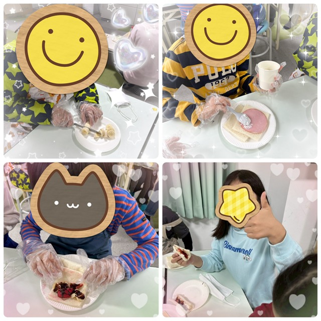 【北堀江】放デイ：公文📖　ロールサンドイッチづくり🥪