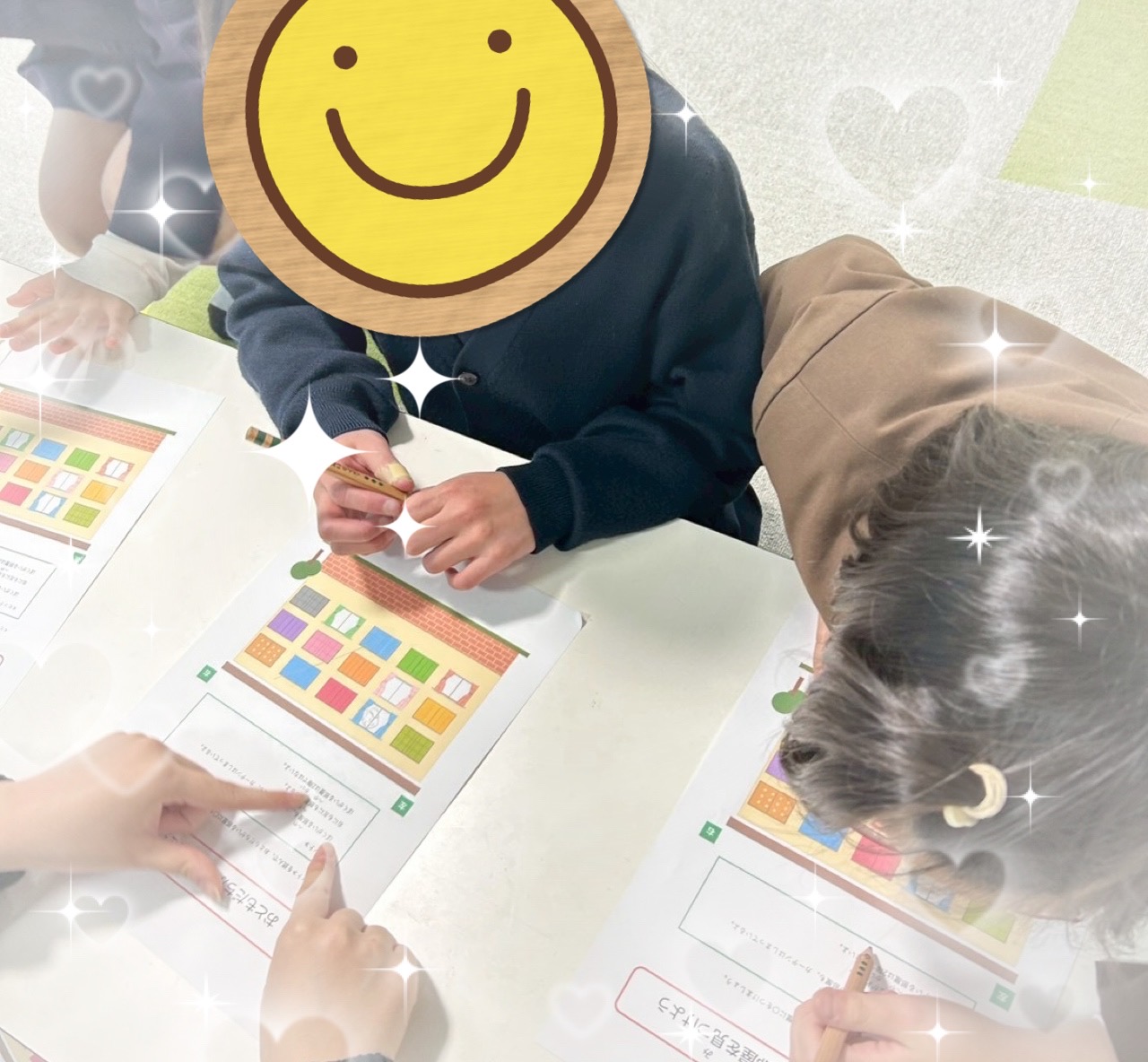 【北堀江】放デイ：公文📖　ヒントをもとに考えよう💡