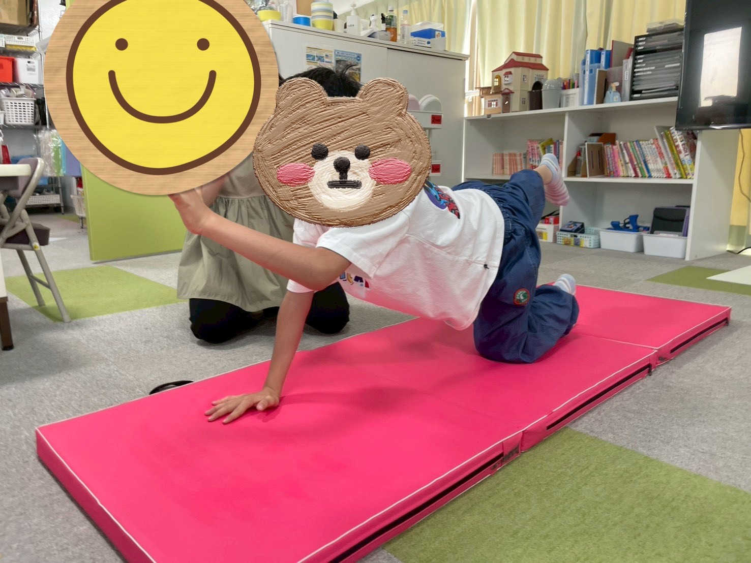 【北堀江】放デイ：公文📖バランスキープ運動🐹