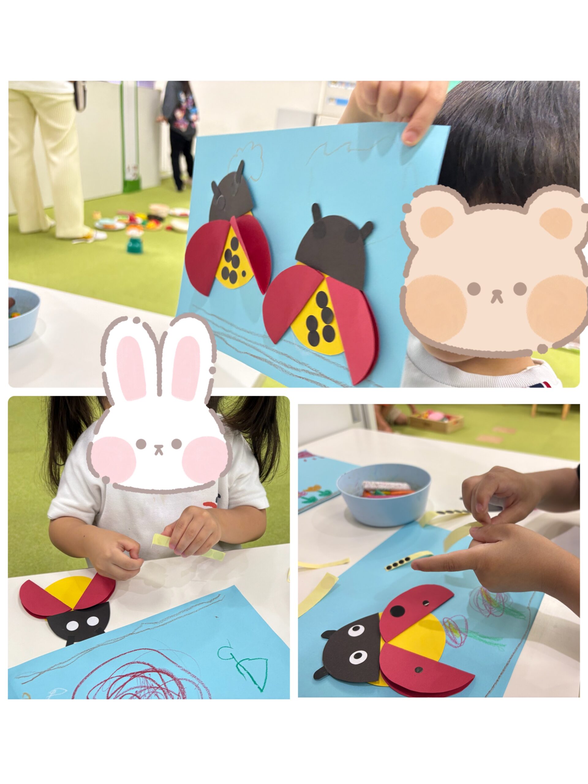 【南堀江】児童発達支援　てんとう虫制作🐞