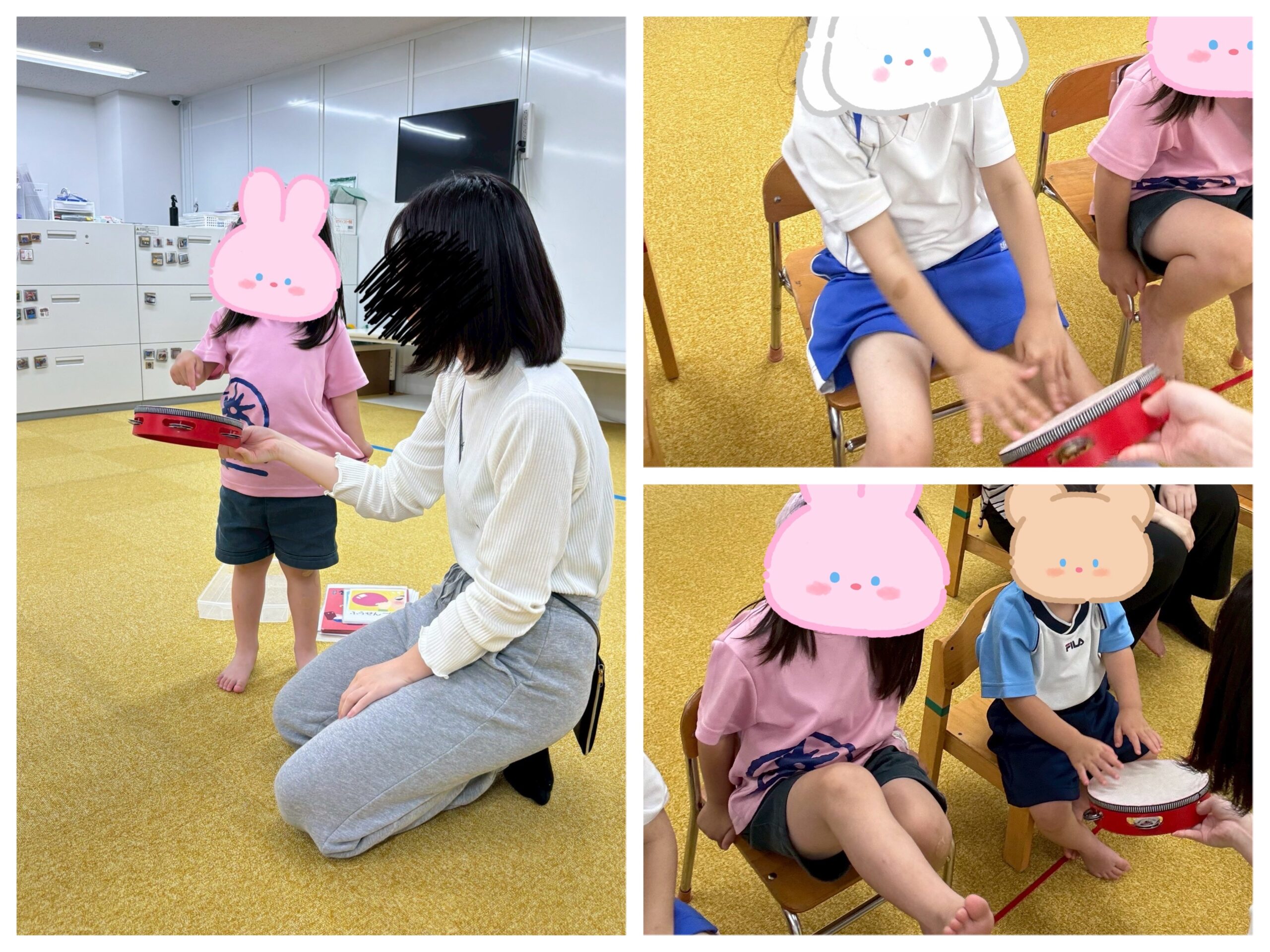 【西長堀】児童発達支援　集団音楽「タンバリンを鳴らそう」