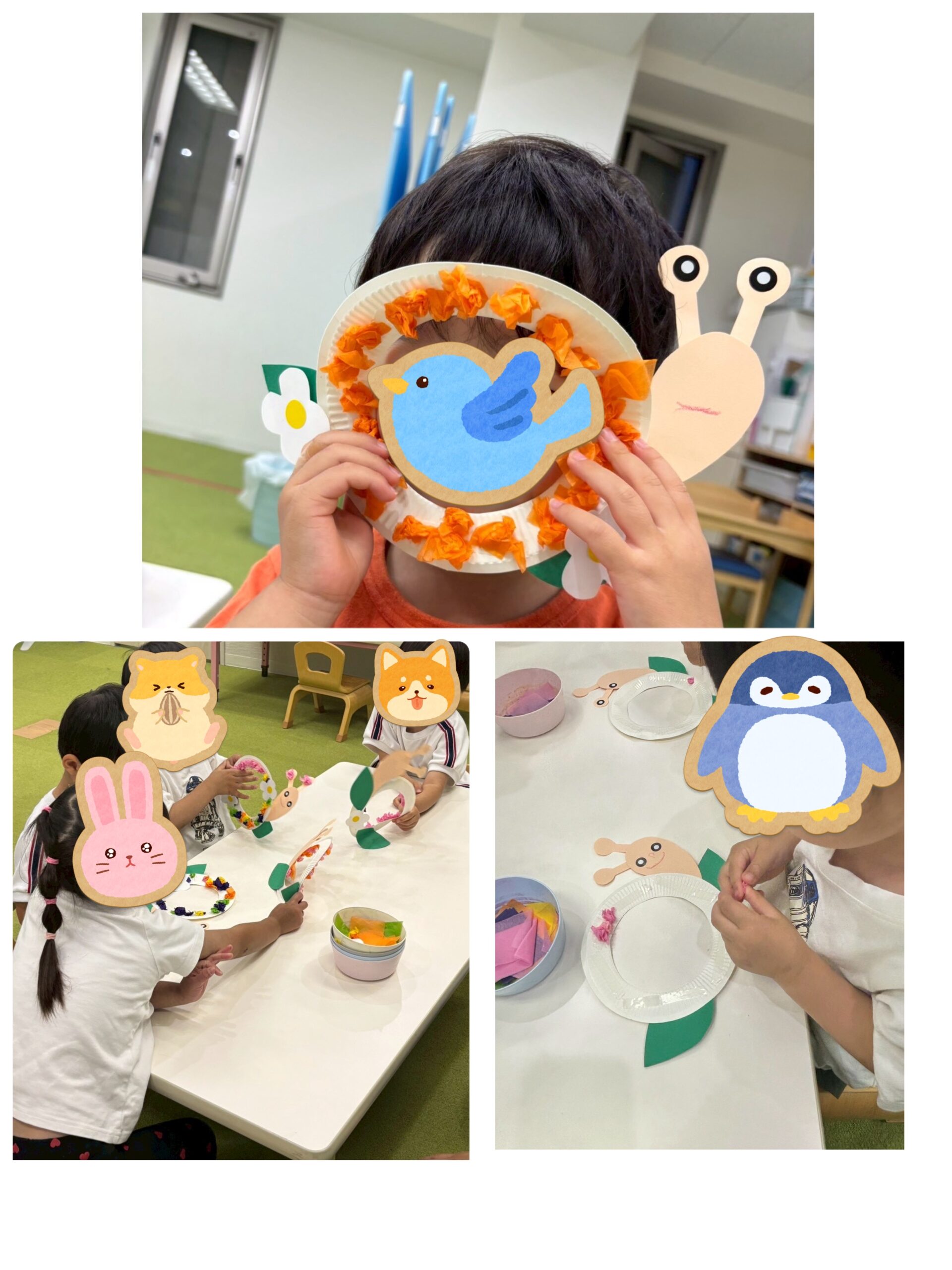【南堀江】児童発達支援　かたつむり制作🐌