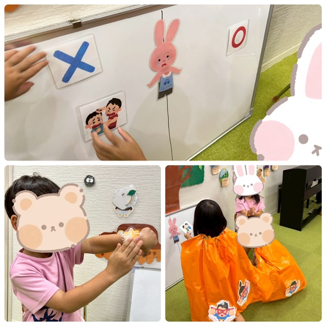 【南堀江】児童発達支援　良いタッチ・悪いタッチ&仕分けゲーム🦸‍♂️