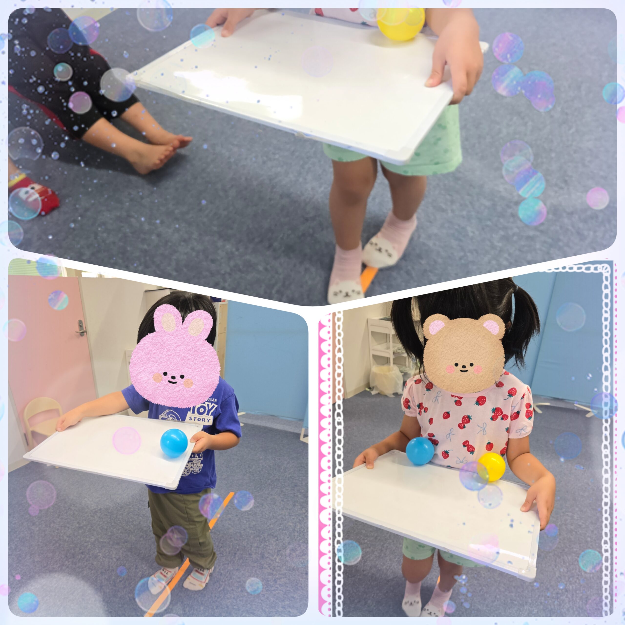 タイトル：公文📖　カラーボール運び✨