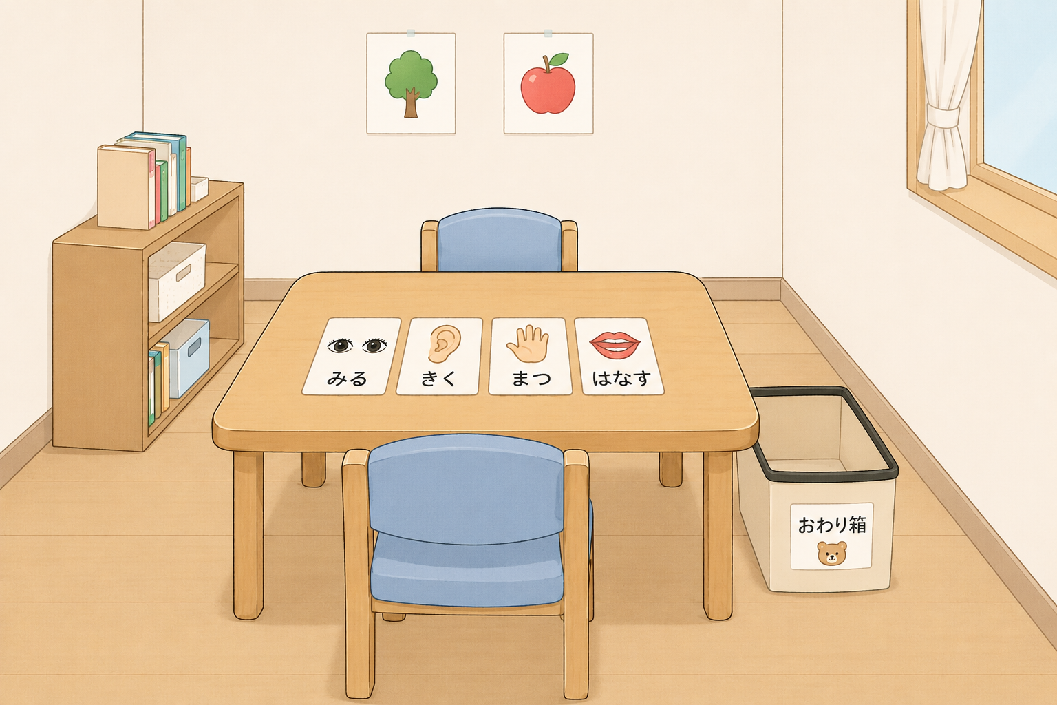 【南堀江】児童発達支援　個別言語療法における物理的な環境調整