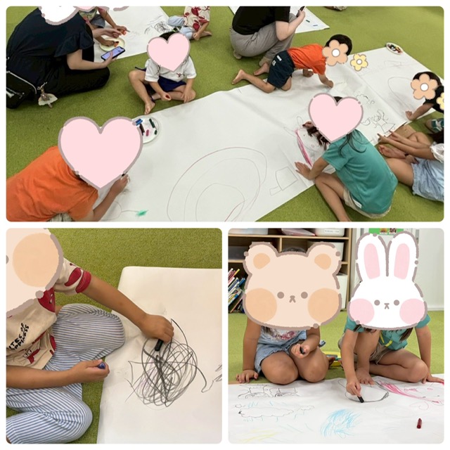 【南堀江】児童発達支援　集団活動:自由画🖍️