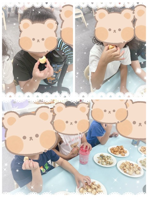 【西長堀】放デイ：公文📝＆クッキング：お麩ラスク