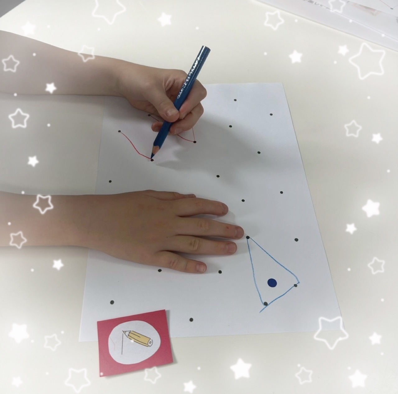 【北堀江】放デイ：公文📖　三角陣取りゲーム🚩