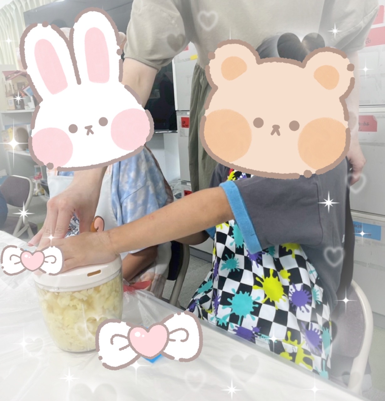 【北堀江】放デイ：公文📖　ハッシュドポテトづくり🥔