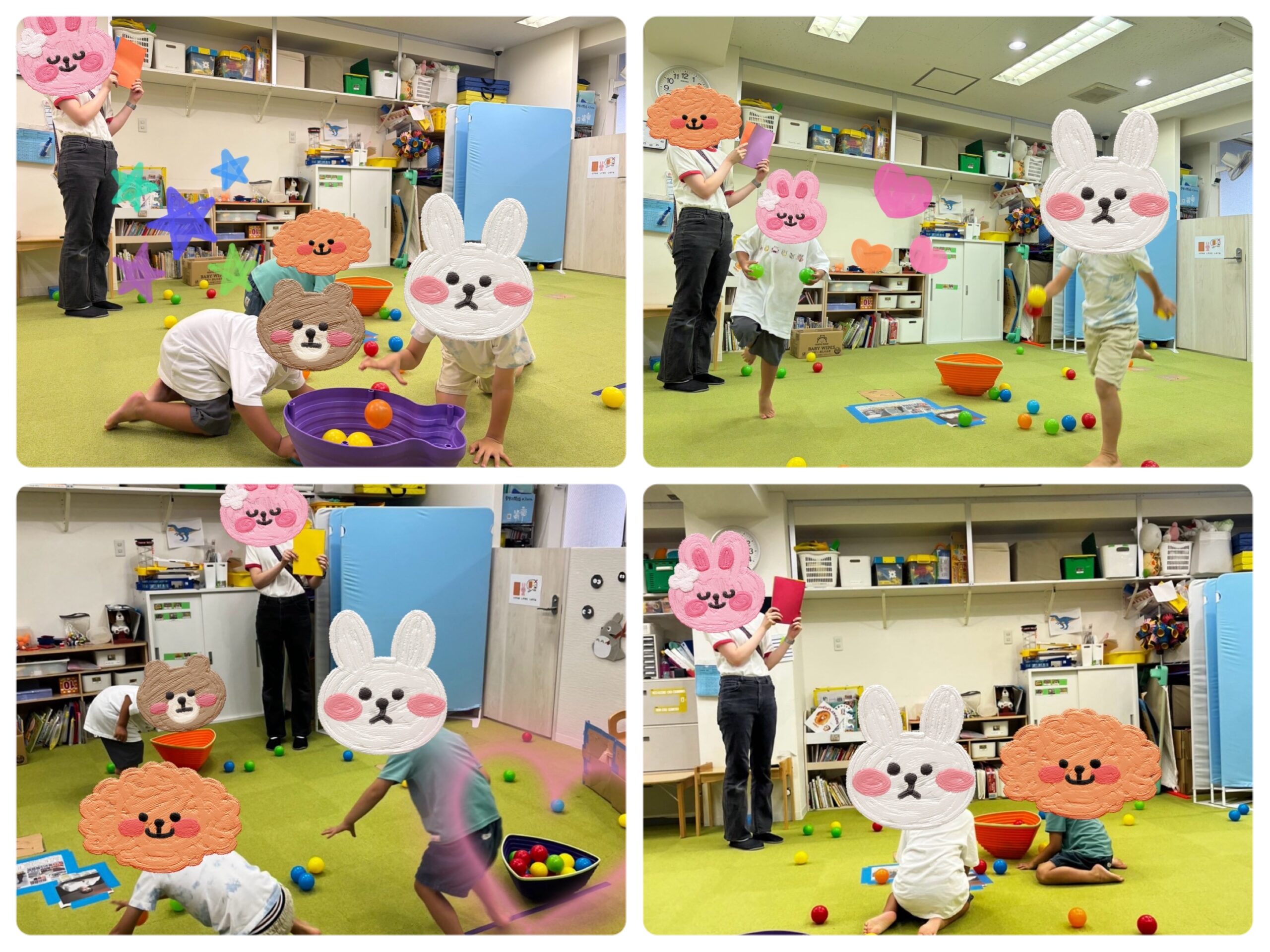 【南堀江】児童発達支援　信号ボール集め🚥