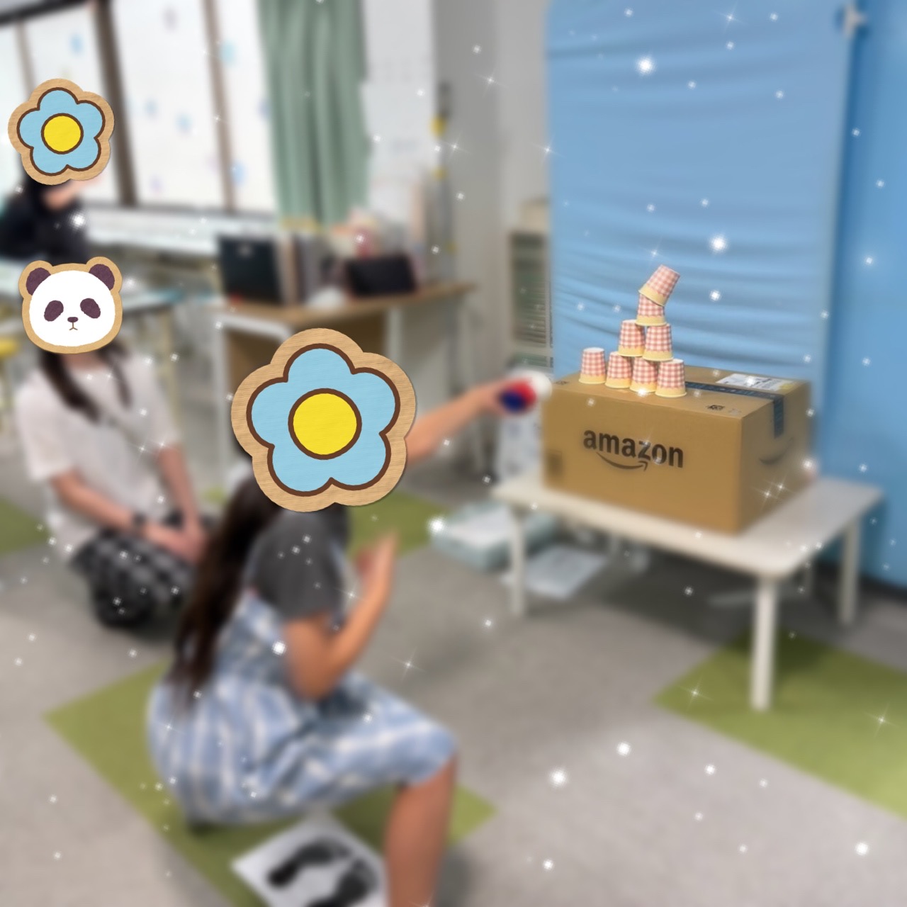 【北堀江】放デイ：公文📖　風船鉄砲で的当て🎯