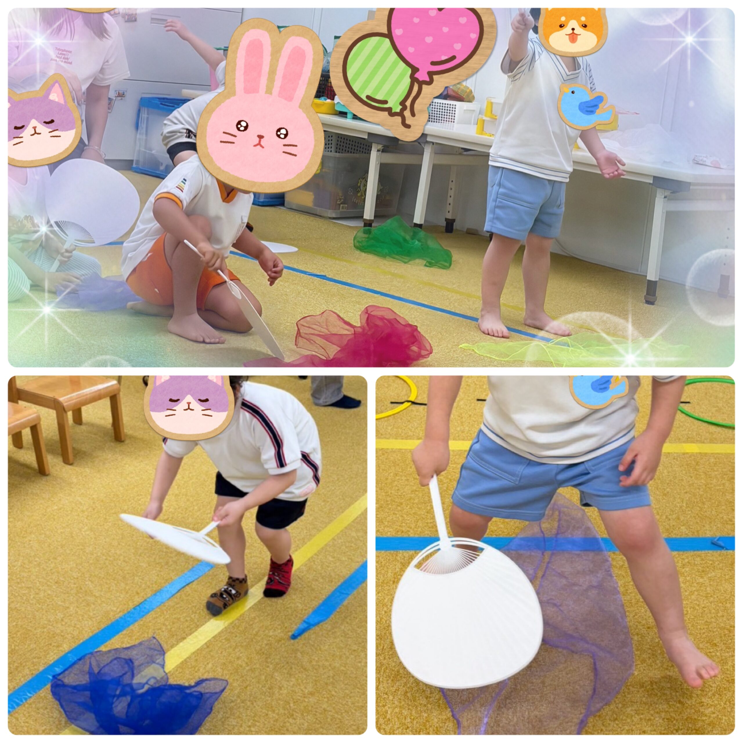 【西長堀】児童発達支援　うちわ運動
