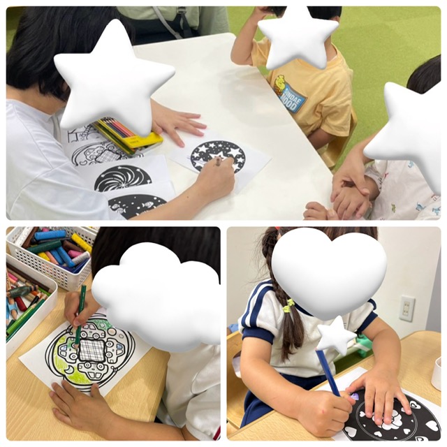 【南堀江】児童発達支援　マンダラ塗り絵🖍️