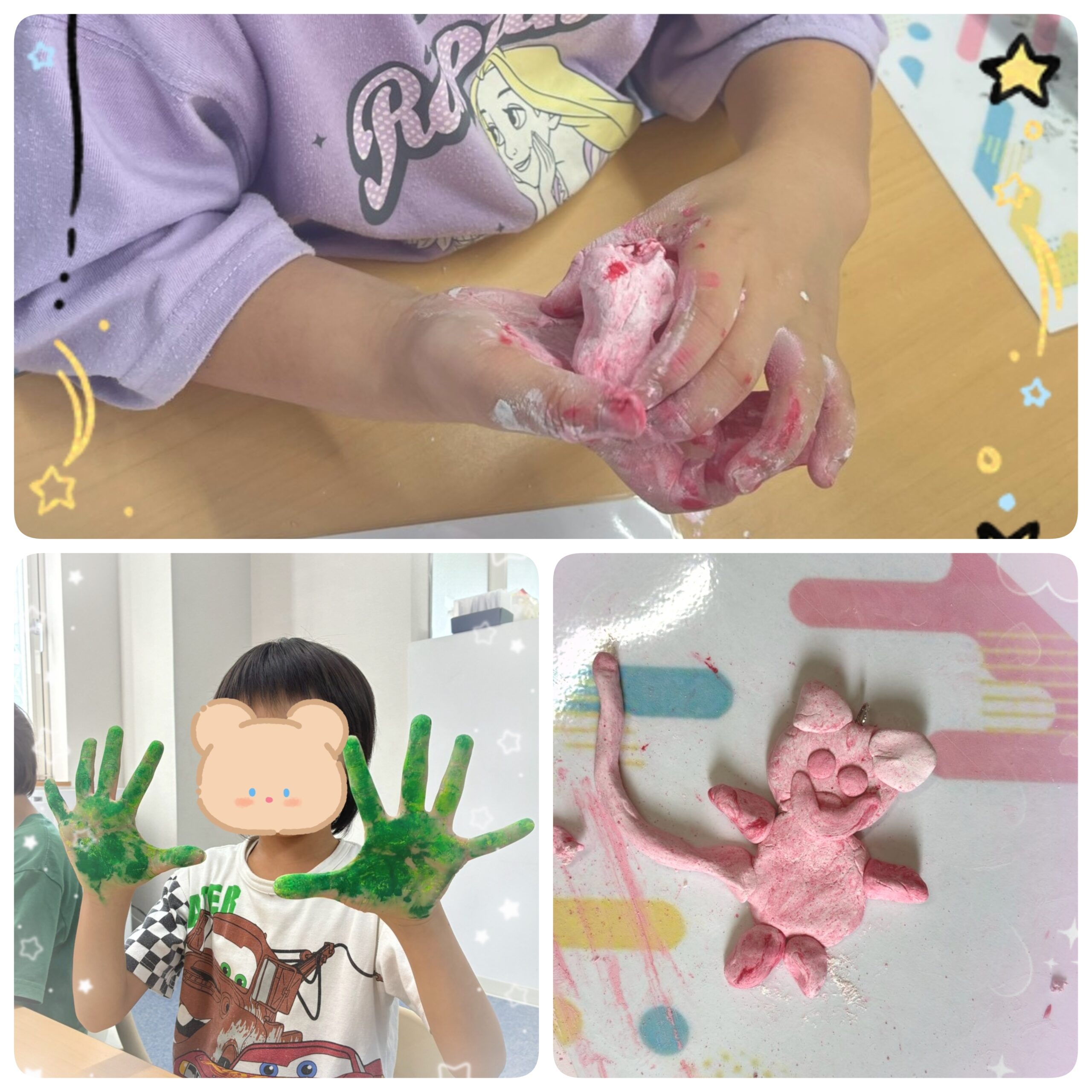 【ハッピープラス南堀江】公文📚　じゃんけんゲーム/キーホルダー作り✨