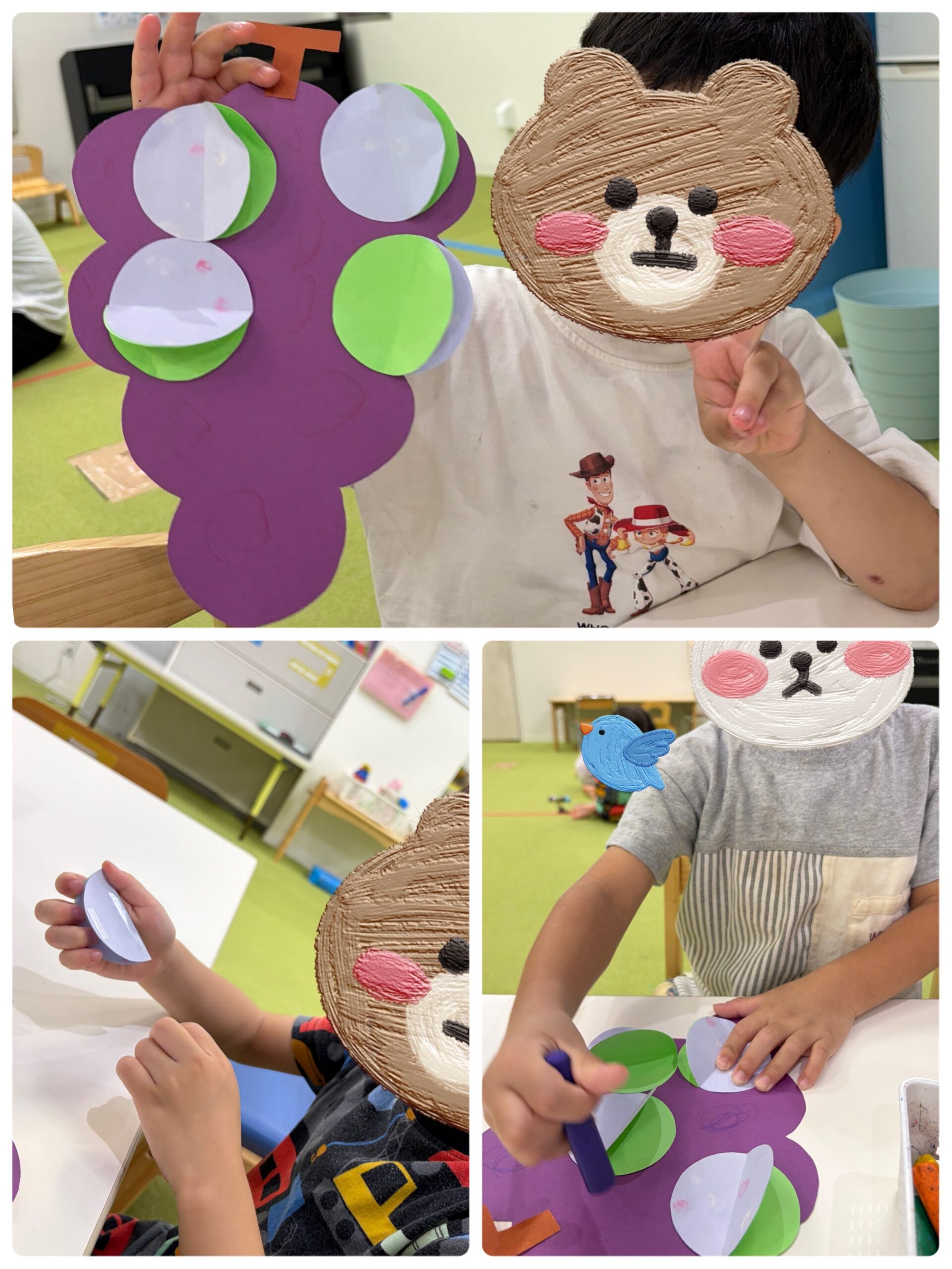 【南堀江】児童発達支援 ぶどう制作🍇