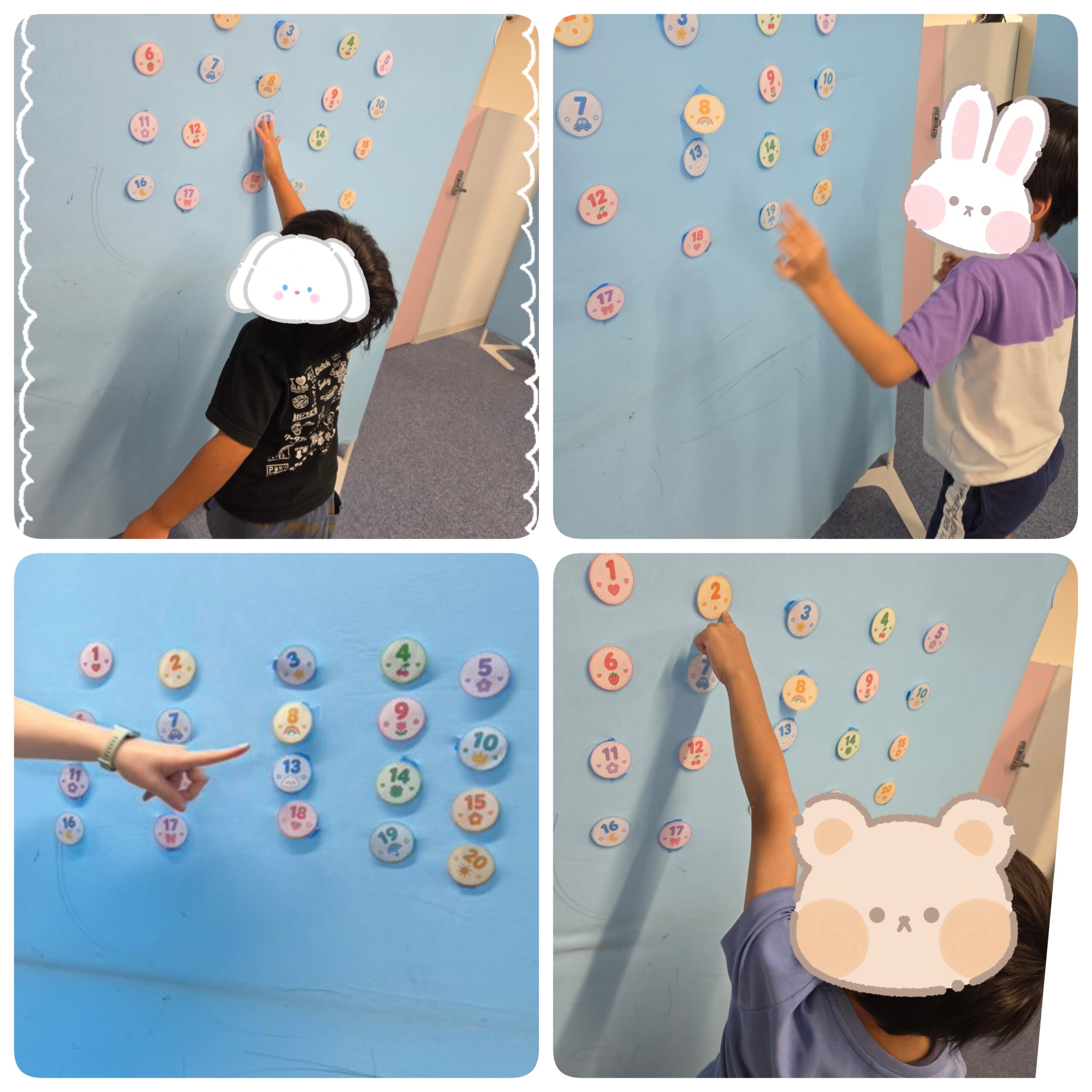 【ハッピープラス南堀江】公文📖　数字タッチゲーム ✨